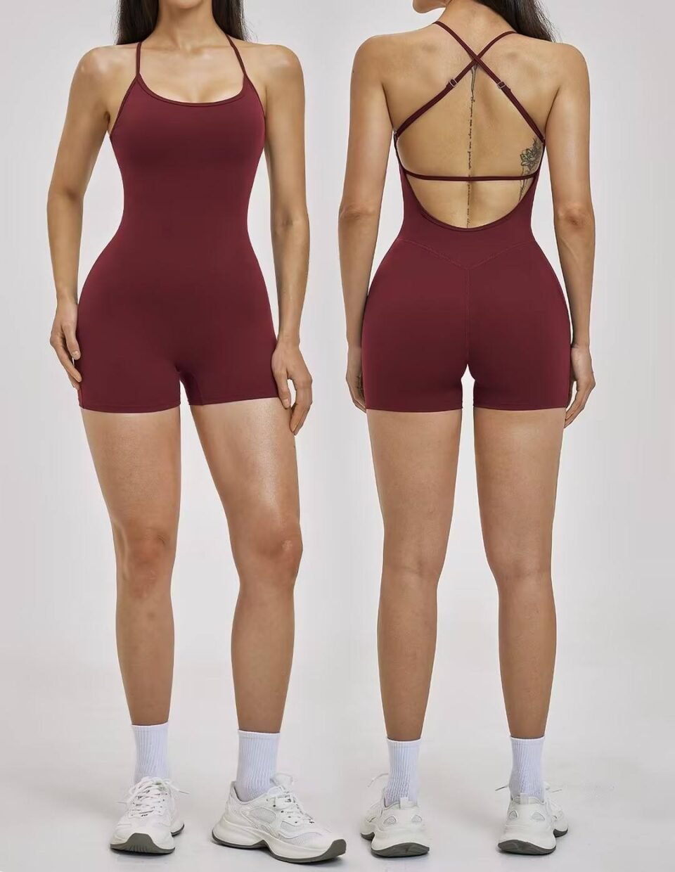 Backless Yoga Suit Outdoor Fitness Jumpsuit Suspender Sports Jumpsuit