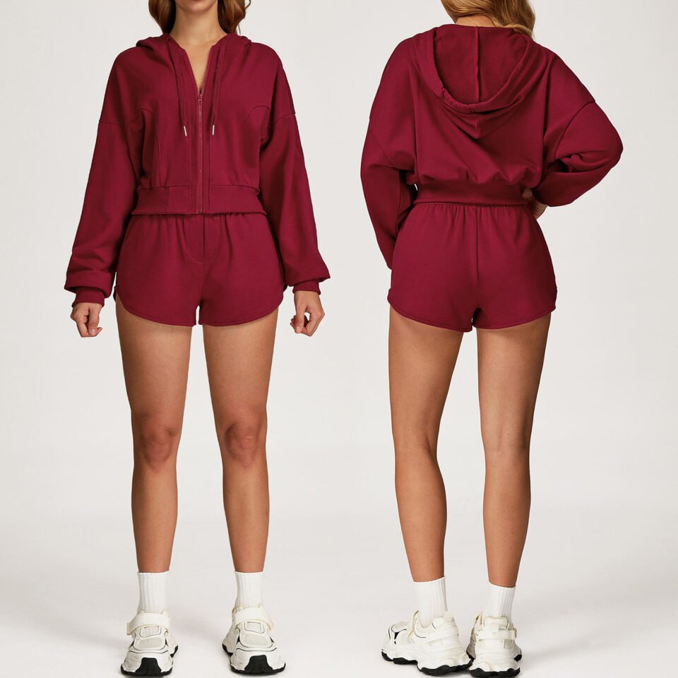 Casual Sports Sweatshirt Suit for Women, Loose, Slim, High-end Suit, Running Fitness Suit, Comfortable Suit